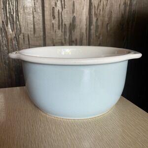 Corning Ware Stoneware Light Blue 1.5 qt Casserole no Lid/ Mixing Bowl EUC